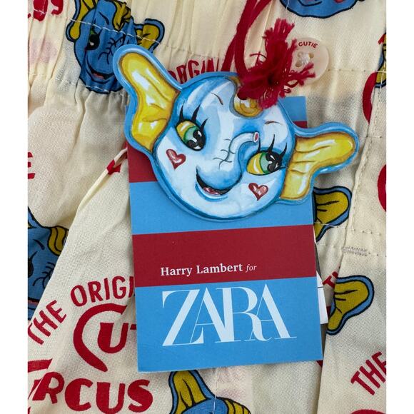 Rare NEW High Quality ZARA x Harry Lambert Poplin Boxer Shorts Cutie Circus Med - Picture 3 of 5
